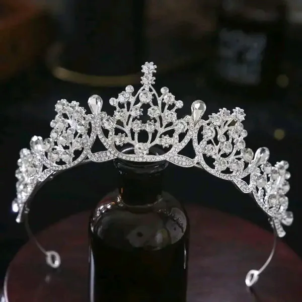 Retro Fashion Crystal Crown Headband 